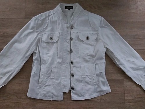 Weiße jeansjacke gr - jeansjacke, 💦