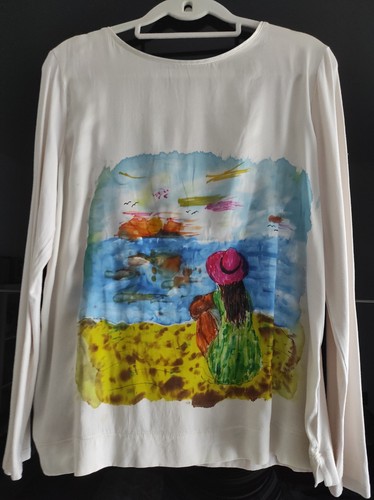 Seidenshirt langarm m - gr.,