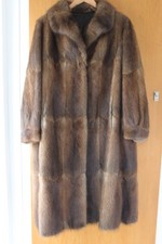 Pelzmantel Damen Gr. 48, Bisamwamme(?), braun, gebraucht