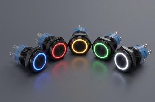 12v 16mm led drucktaster - 12v,