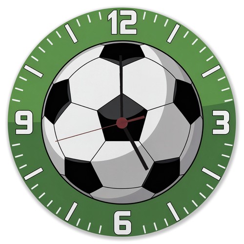 Fußball ziffernblatt wanduhr - ziffernblatt,