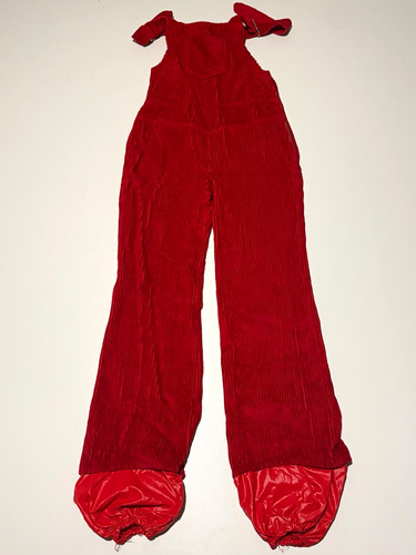 Vintage cord latzhose rot - cord, –