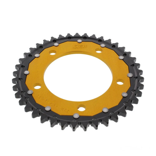 Kettenrad alu gold zähne - kettenrad,