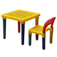 Kinder Tisch und Stuhl Set ABC