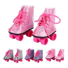 Handgemachte Puppe Rolls Schuhe Rollschuhschuhe für 18" Girl Puppe Baby Spielzug