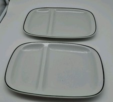 DDR Mitropa  2 Menüteller Teller Mittagessen Grün Colditz 