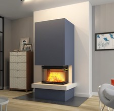 Kaminbausatz 🟡 ROYAL MEDIUM Smart 3XTh 7KW Panorama Kamin Hajduk LDF-Kamine