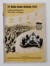 Halle Saale Schleife, 1952, DDR Motorsport, Programmheft, Rennsport / Oldtimer