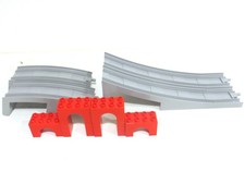Lego Duplo Eisenbahn,  Eisenbahnbrücke im neuen weißgrau
