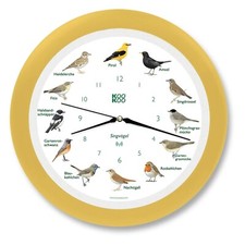 KOOKOO Wanduhr Singvögel Funk