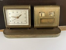 Vintage Europa 7 Jewels Alarmuhr, ewiger Kalender