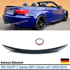 SCHWARZ Lackiert für BMW E93 M Performance Style Spoiler 3er Heckspoiler Lippe