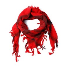 Palituch Kufiya Palästinensertuch Schwarz-Rot Unisex