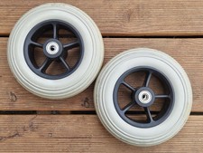 1 Paar (2 Stk.) Rollstuhlräder / Rollatorräder 7x1.3/4 - Räder, Reifen (175x45)