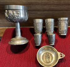 Zinn 1,2 kg (7 Teile) 5 Becher