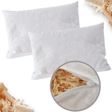 2 x Zirbenkissen Weiß 30x20cm