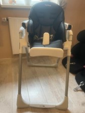 Peg Perego Prima Pappa Zero3 Hochstuhl Kindersitz verstellbar Weiß-schwarz
