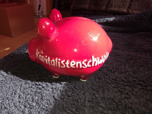 Kapitalistenschwein spardose - kapitalistenschwein,