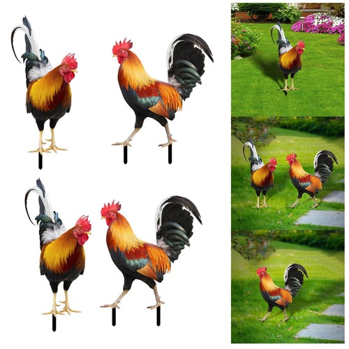 Garden stakes rooster animal - rooster,