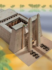 Tempel in Ägypten Bastelbogen