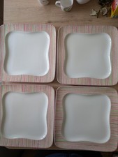 Villeroy & Boch Vivo 4 x Speiseteller Bunt  Quadratisch 27 cm