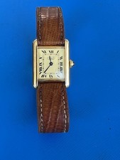 Original Cartier Tank Vermeil Uhr - Les must de Cartier - 925er Silber vergoldet