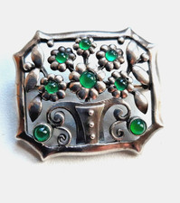 Karst Jugendstil Brosche 800er