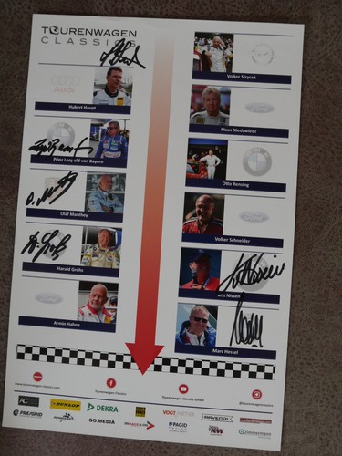 Autogrammkarte bmw porsche - autogrammkarte,