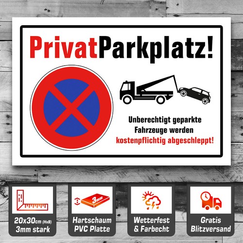 Privatparkplatz schild - privatparkplatz,