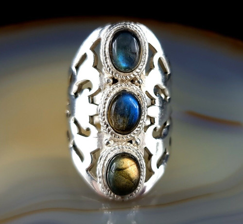 Ring silber 925 - ring, labradorit