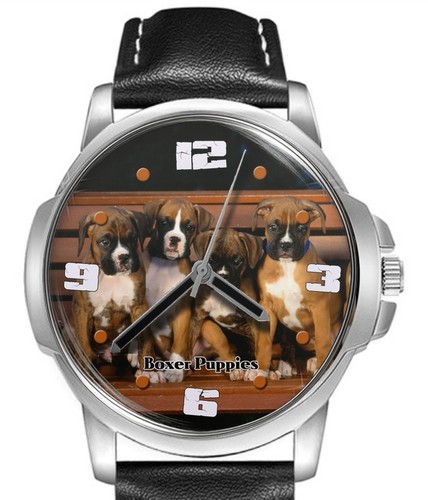 Boxer welpen lederarmband big - welpen,