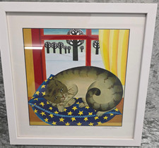 Maria Kloss Farblithografie Ed. 21/150 handsigniert ca. 36x36 cm gerahmt