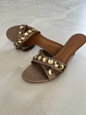 High Heels Pumps  Stiletto Pantoletten Strass-Steine - Gr 38 Neu, Ungetragen