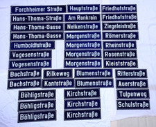 alte emaillierte Straßenschild ZUR AUSWAHL Emailschild Deutschland Emailleschild