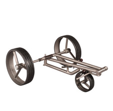 Golf Push Trolley Parccurate Fasan matt® Edelstahl klappbar und in Titan-Optik