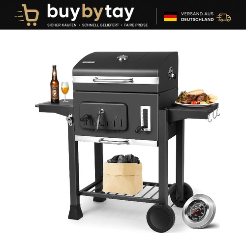 Holzkohlegrill xxl mit deckel - holzkohlegrill,