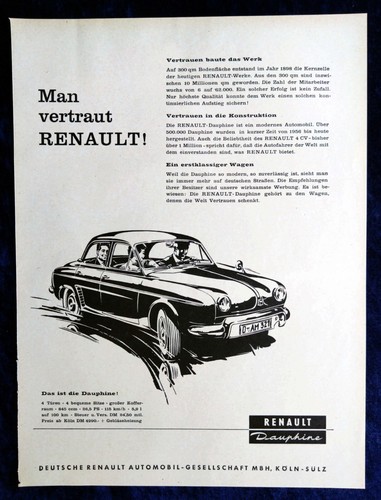 Renault dauphine originale - renault,