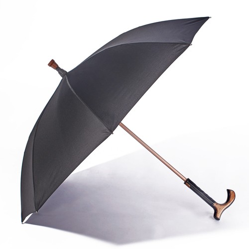 2in1 gehstock mit regenschirm - mit,