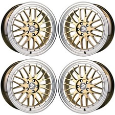 18 Zoll UA3 für VW Golf 5 1K GTI Alufelgen Le Mans Design Gold Stufen Tiefbett