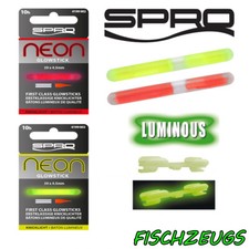 Spro Neon Glow Sticks 5x Knicklicht Halter Bissanzeiger Nachtangeln extrem Hell