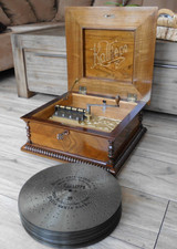 Kalliope 25 Platten 33,6cm Polyphon Spieluhr antique music box 25 discs 13 1/4"