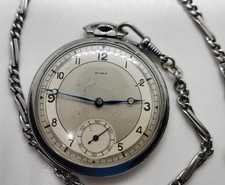 Huber Taschenuhr Stahl 1938