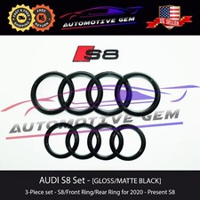 AUDI S8 Emblem BLACK Front