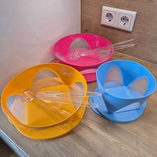 Tupperware Mediterrano Schüssel 2,5 1,5 Liter Salatbesteck