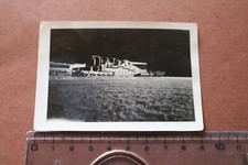  altes Foto - deutsches ? Eisenbahngeschütz bei Nacht 