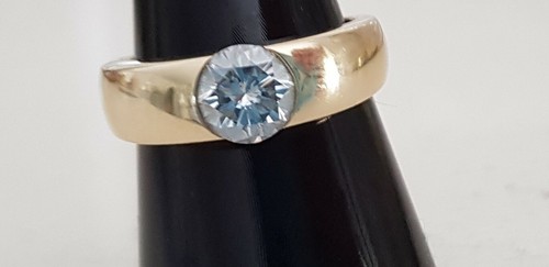 Diamant brillant solitär - diamant-brillant, ring