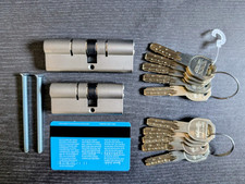 IKON RW6 Doppelzylinder 30/40 & 40/45 inkl. 5x2 Schlüssel - GLEICHSCHLIESSUNG