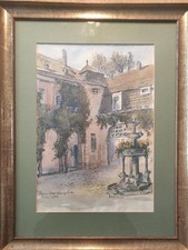 Schloss Brüningslinden - Karl Dietmann - Berlin 1972 - Handzeichnung -sign. u.l.