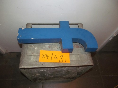 Alter großer blauer alu - großer,