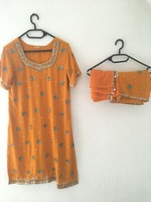 Indische Pakistanische Damen Salwar Kameez Indische Kleid Suit Schal Gr. L